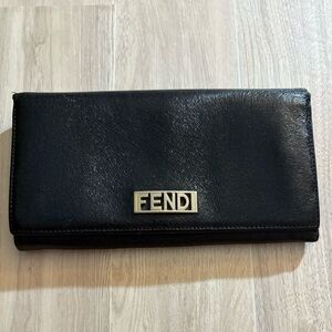 Fendi black wallet authentic